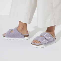Birkenstock Arizona Big Buckle Shearling<Women Two-Strap Sandals