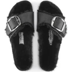 Birkenstock Madrid Big Buckle Shearling<Women One-Strap Sandals