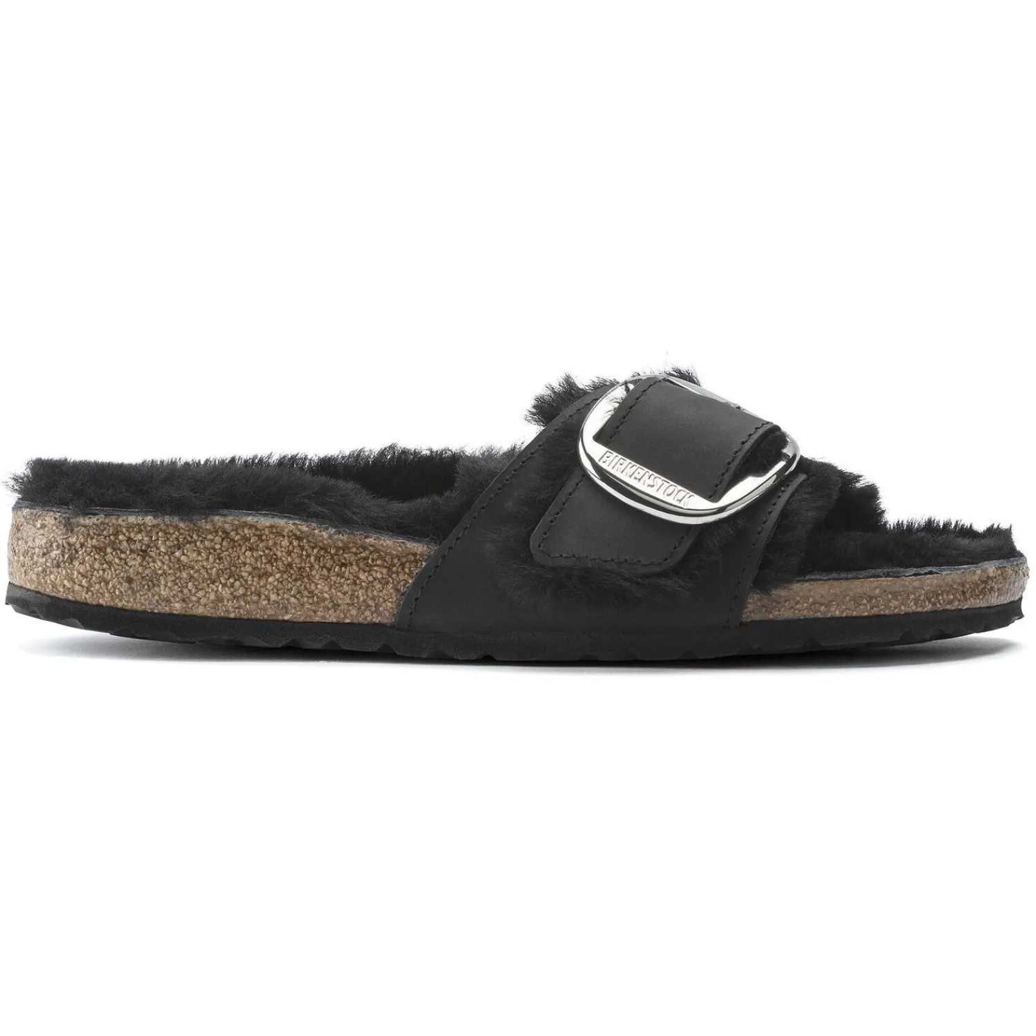 Birkenstock Madrid Big Buckle Shearling<Women One-Strap Sandals